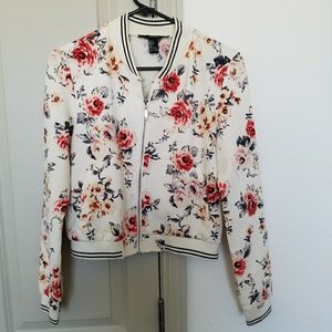 Floral Bomber Jacket